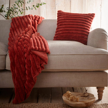 CORDUROY | faux fur cushion