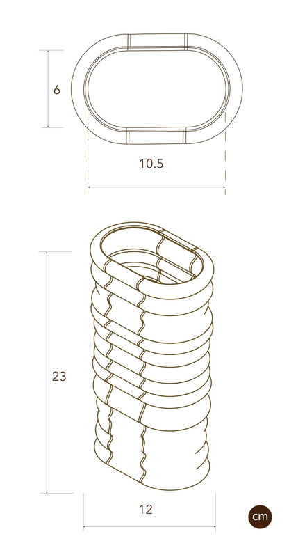 RIB | 3D Printed vase